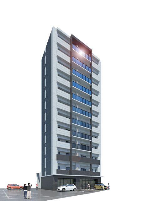 熊本市中央区保田窪１丁目の賃貸マンションの外観パース