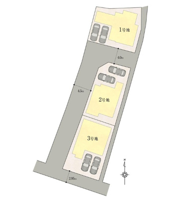 【区画図】 | 新築住宅　南国市後免町③ | ３号地です