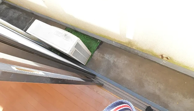 Kシャトーのバルコニー