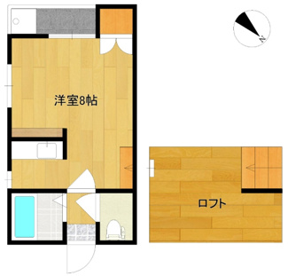 【間取り】 | モアハイツ横手Ｂ棟