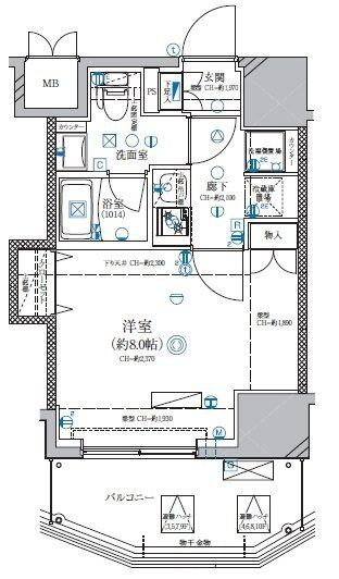 【間取り】 | ディアレイシャス北千住