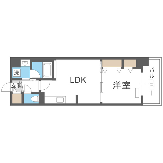 【間取り】 | グランセジュール大国町