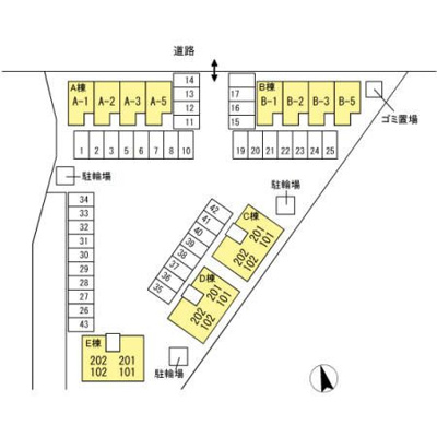 【区画図】 | オーキッドコート　D棟