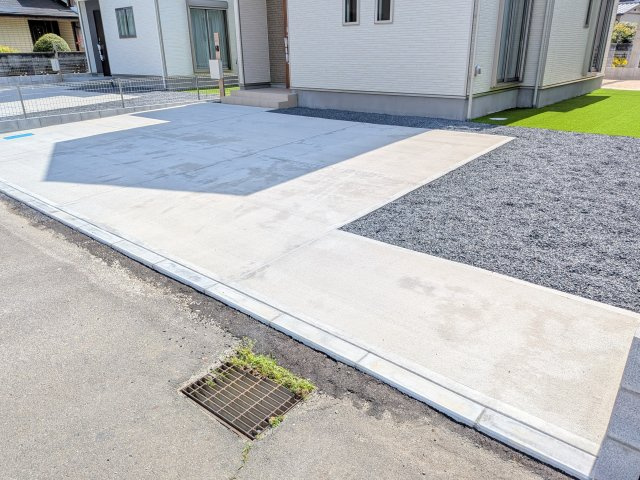 水戸市堀町2086番　新築戸建て　B号棟の駐車場|駐車は4台可能です♪