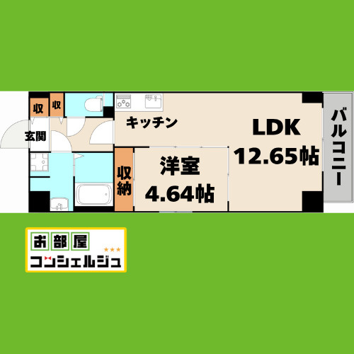GRANDUKE松原cuoreの間取り