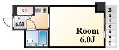 コスモプラザ三宮の間取り