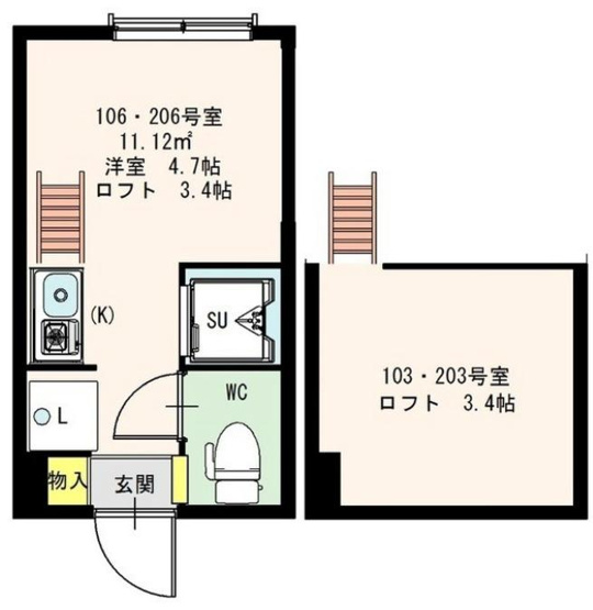 【間取り】 | stage南阿佐ヶ谷