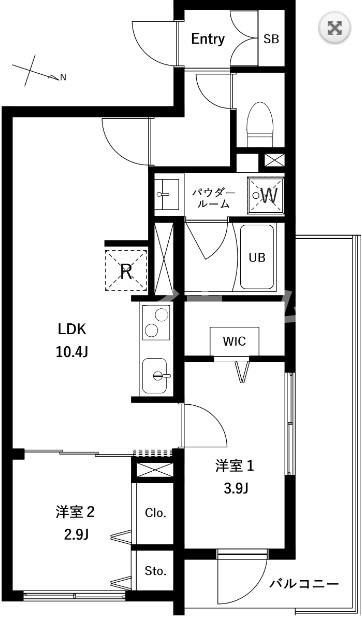 WHARF大井町westの間取り