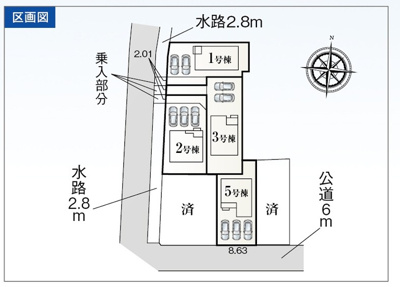 【区画図】 | 豊橋市馬見塚町 59期 新築一戸建て 5号棟 | 5号棟の区画図です