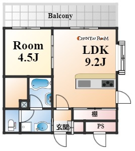 サンライト割塚の間取り