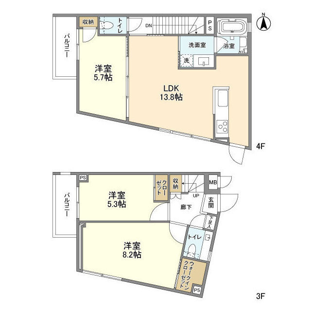 RA-ASHIYAの間取り