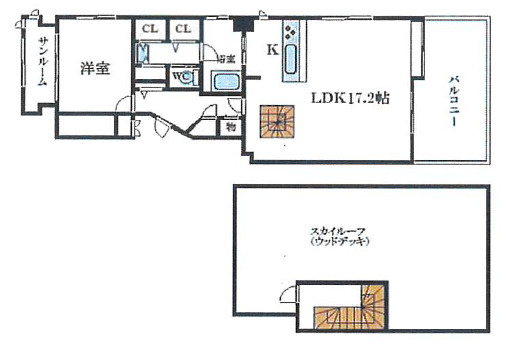 ワコーレ三宮ランドマークシティの間取り