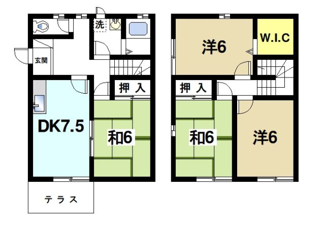 グリーンハウス・ヴィラの間取り