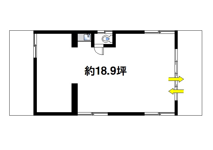 四条大路２丁目店舗事務所の間取り