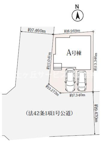 【区画図】 | 浜松市中央区参野町 新築一戸建て A号棟 | 区画図です