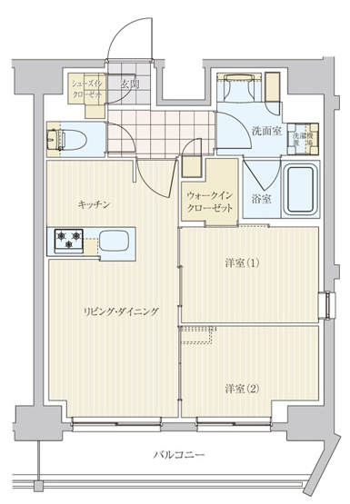 【間取り】 | リビオメゾン戸越銀座