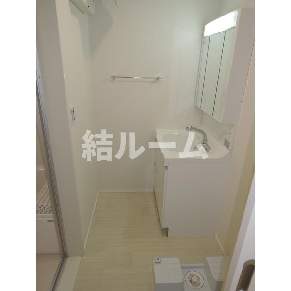 北区上十条５丁目のアパートの洗面所