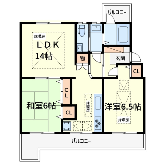 【間取り】 | 円明寺ヶ丘団地B棟