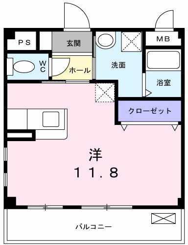 パステル・ベルの間取り|間取図