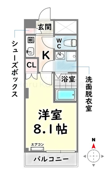 【間取り】 | アベニール佃【名古屋市賃貸・モニター付インターホン】