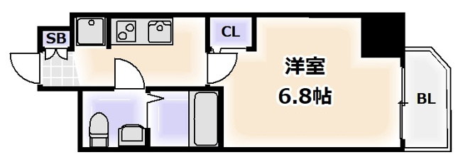 【間取り】 | ラシュレエグゼ天王寺