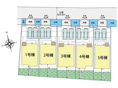 ブルーミングガーデン　倉敷市中庄【仲介手数料無料】の区画図