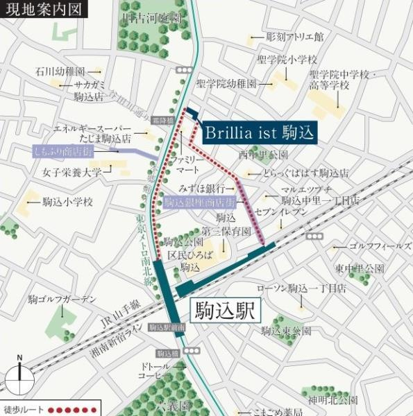 Ｂｒｉｌｌｉａ　ｉｓｔ　駒込の地図