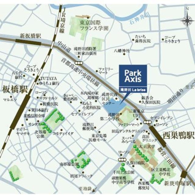 パークアクシス滝野川ラ　ブリーズの地図