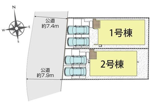 ブルーミングガーデン　岡山市東区西大寺中野本町【仲介手数料無料】の区画図