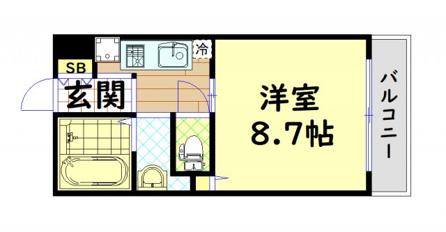 【間取り】 | グランド恵美須