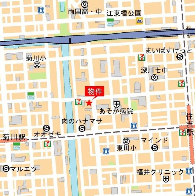 プライマル江東住吉の地図
