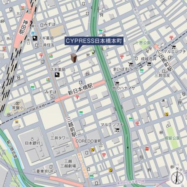 サイプレス日本橋本町の地図
