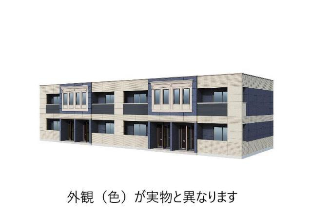 堺市美原区南余部新築アパートの外観|完成予想図