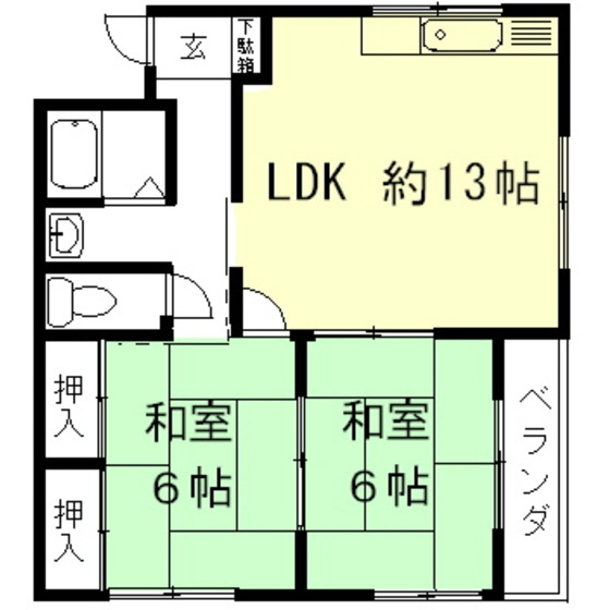 レジデンスみそのの間取り