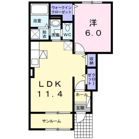 オーシャンビューの間取り