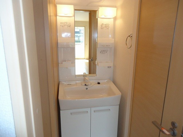 オーシャンビューの洗面所