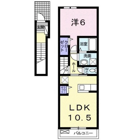 メゾン　ド　フランの間取り