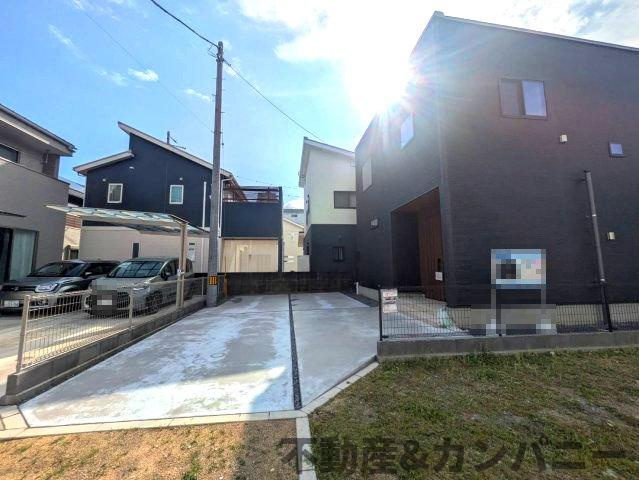 枝松二丁目の新築のおうち　松山市枝松二丁目新築戸建の外観|おしゃれな外観です