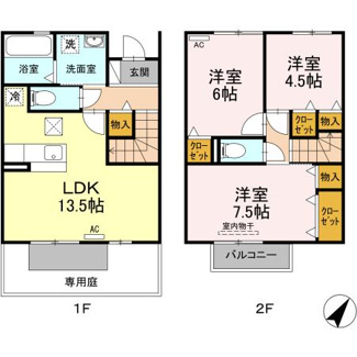 【間取り】 | リサイア Ｃ棟