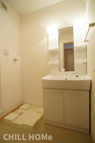 ファインＢの洗面所|当社、チルホームのHPもご覧ください(^^)/物件情報多数♪