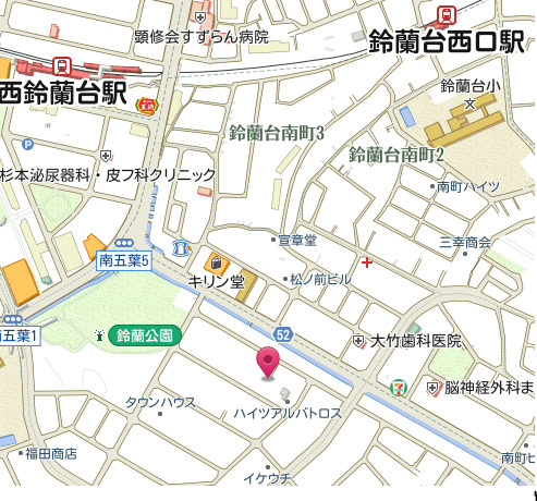 ラムール鈴蘭台南の地図