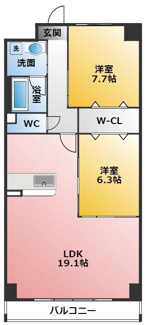 【間取り】 | オルソパール伝馬