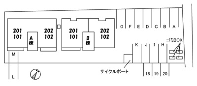 【区画図】 | クラヴィエi  B棟