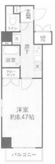 【間取り】 | メインステージ池袋 | 北西向きの角部屋なので、開放感があります。
