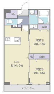 【間取り】 | ベイクレストタワー