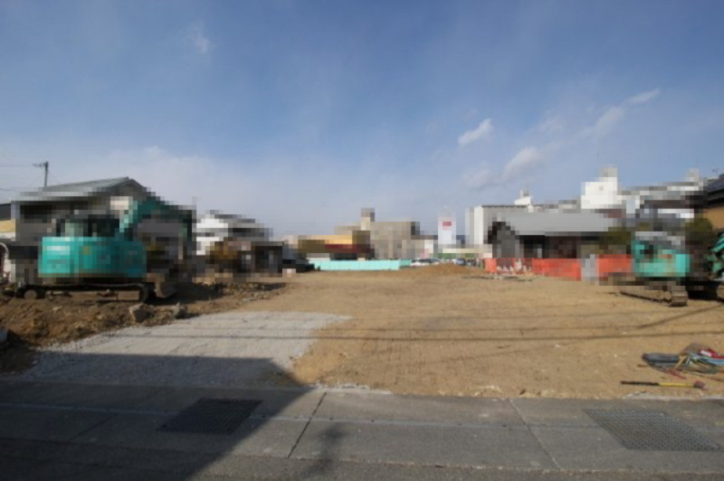 鴨部　2号地　建築条件付き　売土地　（全5区画）の外観|2号棟　土地面積　134.01㎡　（約40.53坪）造成中　（造成完了予定：2026年5月）
