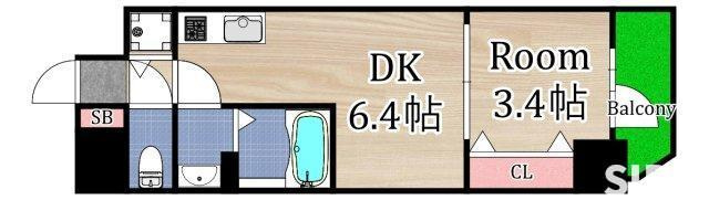 【間取り】 | エスリードレジデンス都島デュオ