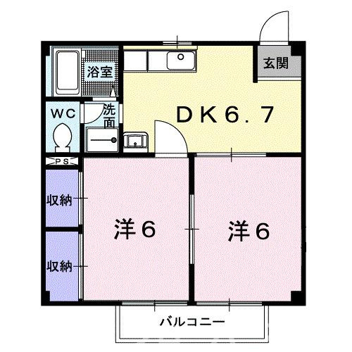 ニューシティ土器Ａの間取り