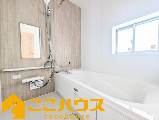 宜野湾市大謝名1丁目　新築戸建て　全2棟　A号棟の浴室|お子様とゆっくりくつろげるユニットバス