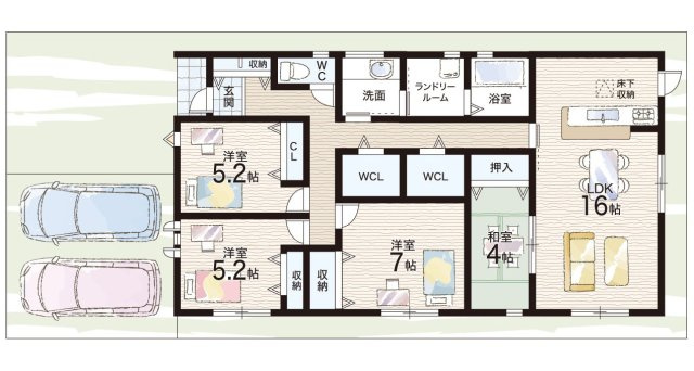 ●磯城郡田原本町黒田　第4期　新築一戸建ての間取り|3号地